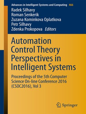cover image of Automation Control Theory Perspectives in Intelligent Systems